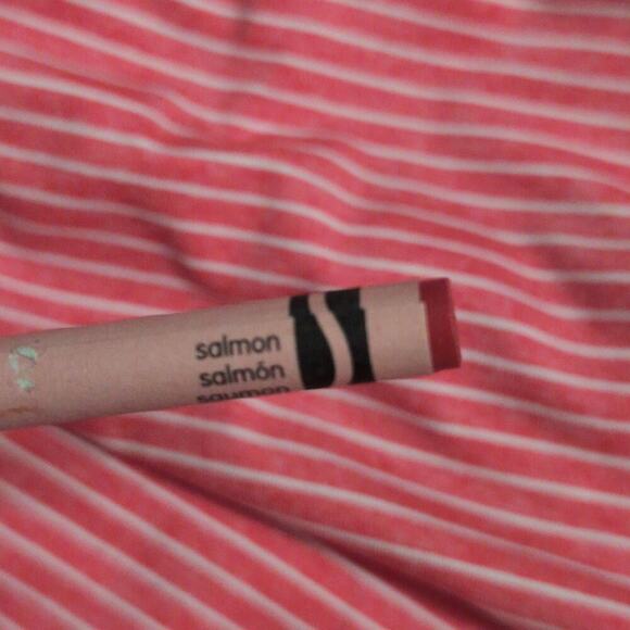 Coolibar Devi L/S Fitness T-Shirt Salmon Striped Crew Neck Raglan 01496 Size M - Picture 11 of 12